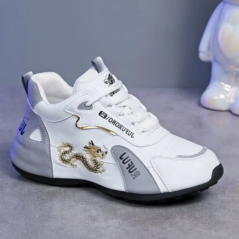 Women Designer Sneakers 2025 Summer Leather Waterproof Casual Sports Shoes Women Lightweight Breathable Non-slip Platform Shoes