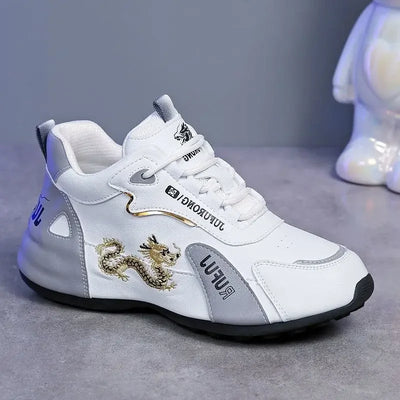 Women Designer Sneakers 2025 Summer Leather Waterproof Casual Sports Shoes Women Lightweight Breathable Non-slip Platform Shoes