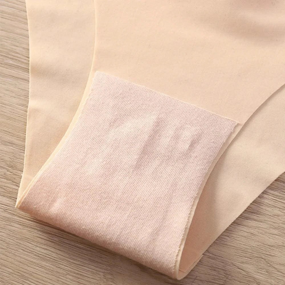 Seamless Thongs for Women No Show Thong V-waisted Stretch Breathable Sexy Panties Underwear 4 Pack