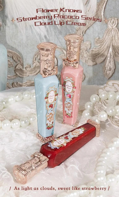 Flower Knows Strawberry Lipstick  Collection Lip Cream Beauty Lip Gloss Lipstick 3.5g