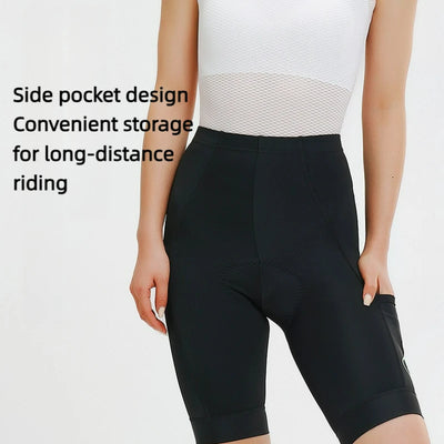 INBIKE Women's High Waist Cycling Shorts Padded Biking Pants With Pockets For Comfort Bicycle Tights For Biking Outdoor Sports