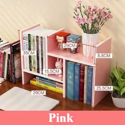 Student Desk Organizer, Flexible Magazine Organizer, Bookshelf, Stationery Storage Stand, Standing Desktop Shelf Kitchen Storage