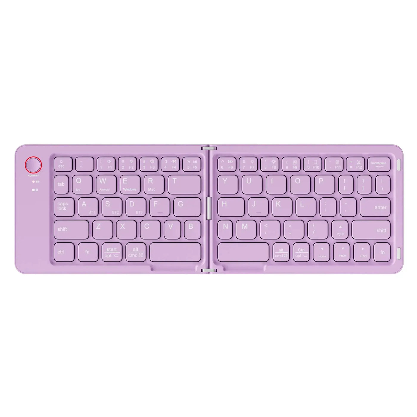 Mini Portable Foldable Wireless Keyboard Ultra Slim Touchpad Bluetooth Keyboard Rechargeable Folding Keyboard for Tablet Laptop