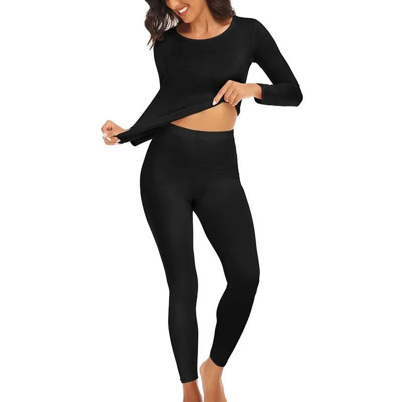 Thermal Underwear for Women Long Johns Base Layer Cold Weather Top Bottom Women's Underwear Set