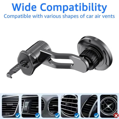 Magnetic Car Phone Mount for Magsafe with Extended Arm Universal Strong Magnet Car Air Outlets Mobile Phone Holder Support