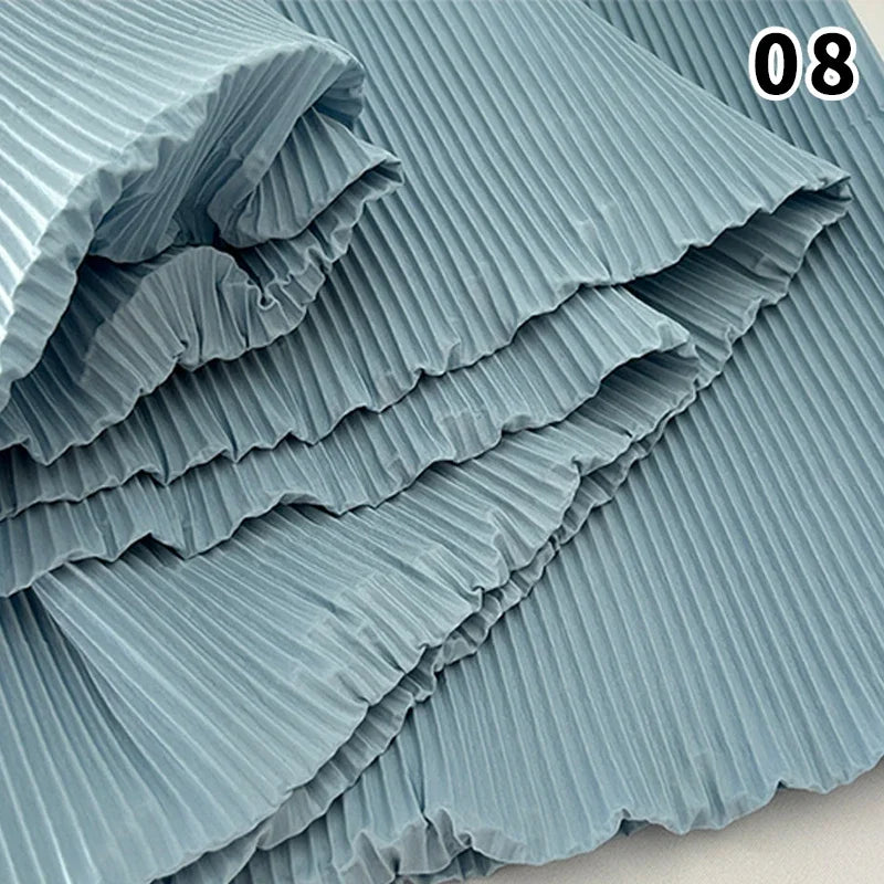 Wrinkled Texture Fabric Background Printmaking Material DIY Wedding Celebration Women Dress Suit Diy Sewing Material