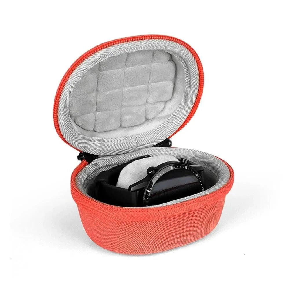 Portable EVA Single Watch Travel Case Watch Storage Organizer Box Watch Holder Waterproof for Smartwatches Zippered Container