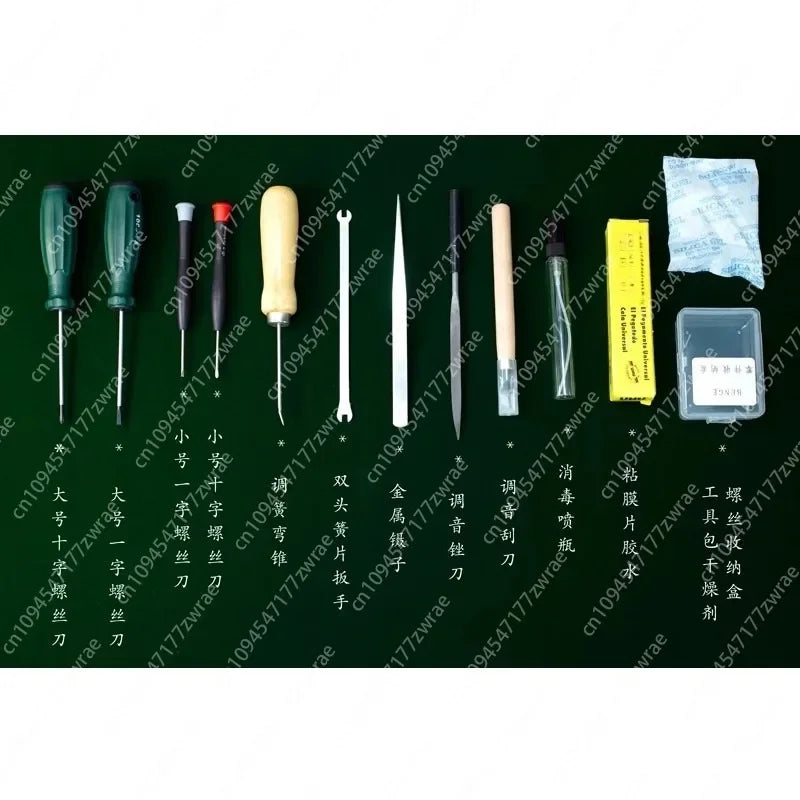 Harmonica Repair and Tuning Tool Kit, Chromatic Scale Polyphonic Repair, Disassembly and Cleaning Tools, Universal