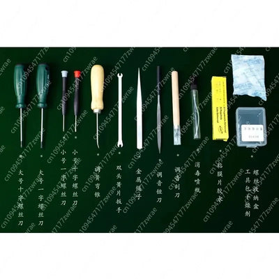 Harmonica Repair and Tuning Tool Kit, Chromatic Scale Polyphonic Repair, Disassembly and Cleaning Tools, Universal