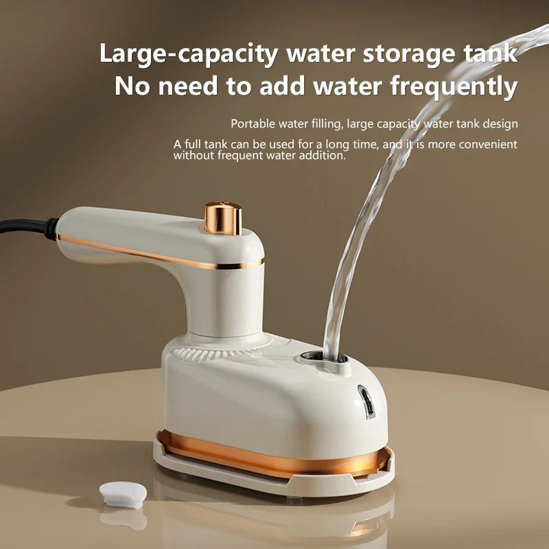 Foldable Handheld Garment Steamer Leak-Proof Dual Dry/Wet Steam 10s Fast Wrinkle Remover Travel Home Clothes Iron Large capacity