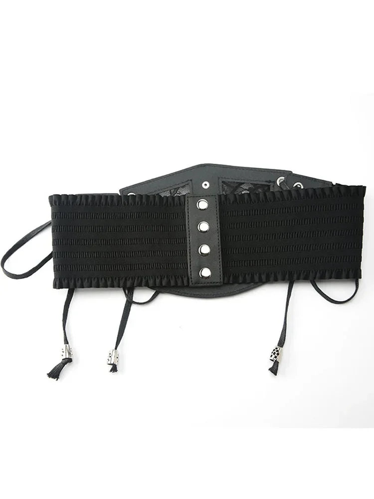 Women Corset Black Sexy Lace Girdle Underbust Waist Bandage Bustier Body Elastic Waistband Corset Mujer корсет женский