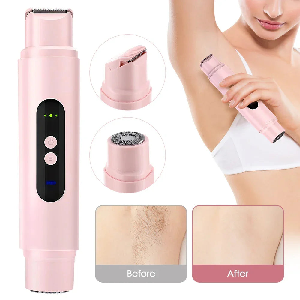 Electric Razors for Women Painless Ladies Epilator Facial Mustache Shaver Bikini Underarms Legs Trimmer Electric Hair Removal