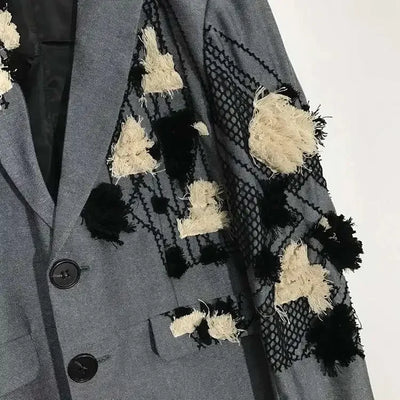 PFHQ Autumn Texture Design Niche Men's Blazers Streetwear Outdoor Patchwork Sports Baggy High Quality Delicacy Suit Coat 21Z1391