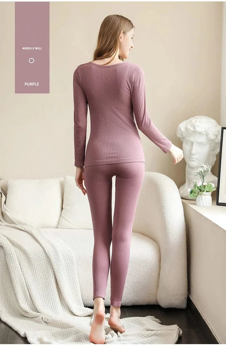 Women Thermal Underwear Winter Long Sleeve