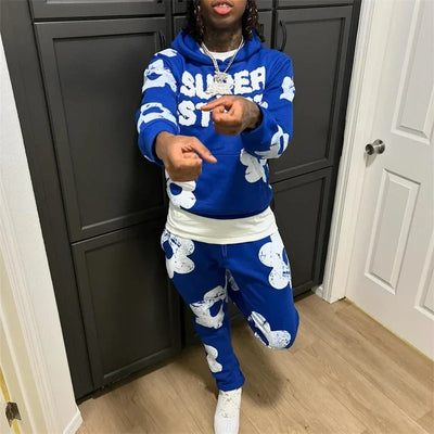 Men's Hoodies For Men Clothing Embroidery Sweatshirt Suit Man Tracksuit Pant Sets New In Hoodies & Sweatshirts Sports Suits Set