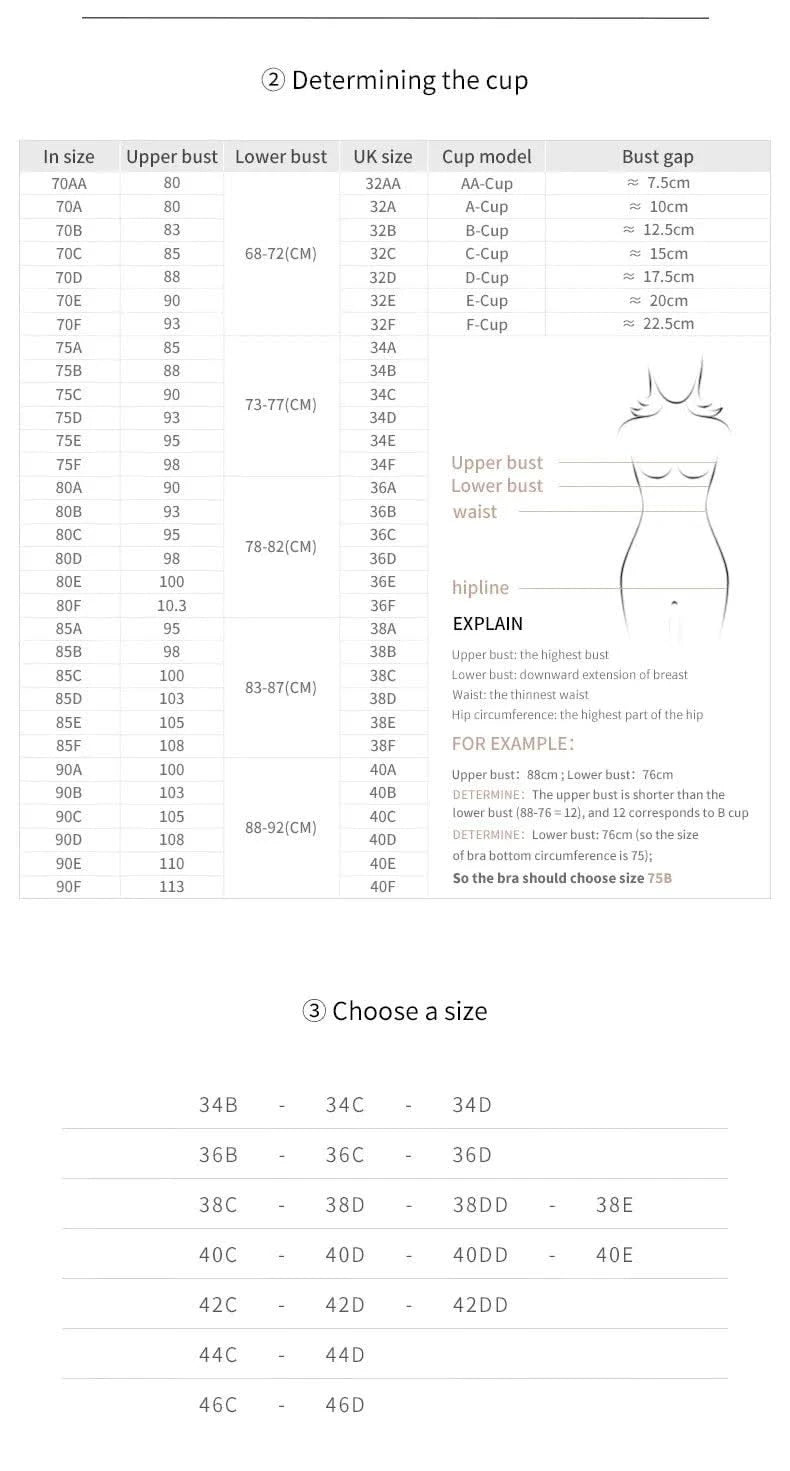 Women Full Coverage Push Up Bra Underwire Sculpting