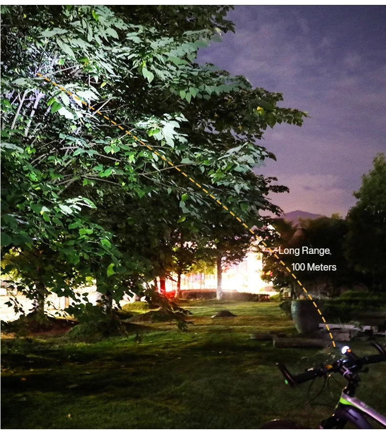 Mountain bike headlight mountain bike riding rainproof night riding headlight rechargeable mountain bike light