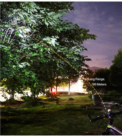 Mountain bike headlight mountain bike riding rainproof night riding headlight rechargeable mountain bike light