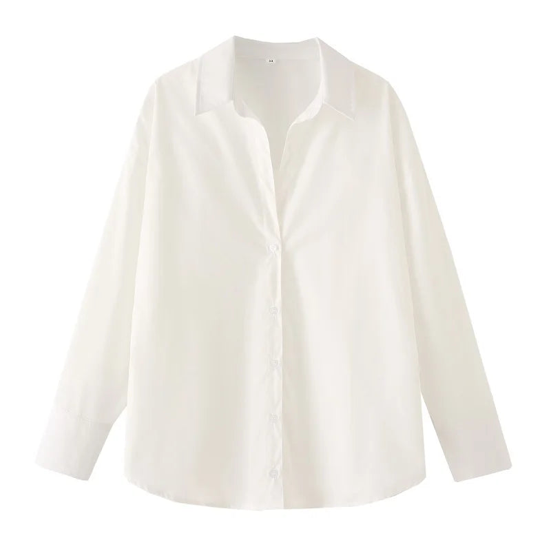 MUJER Striped Casual Shirts for Women Summer Button up Shirts and Blouses for Woman Oversize Blouse Women Long Sleeve Tops Woman