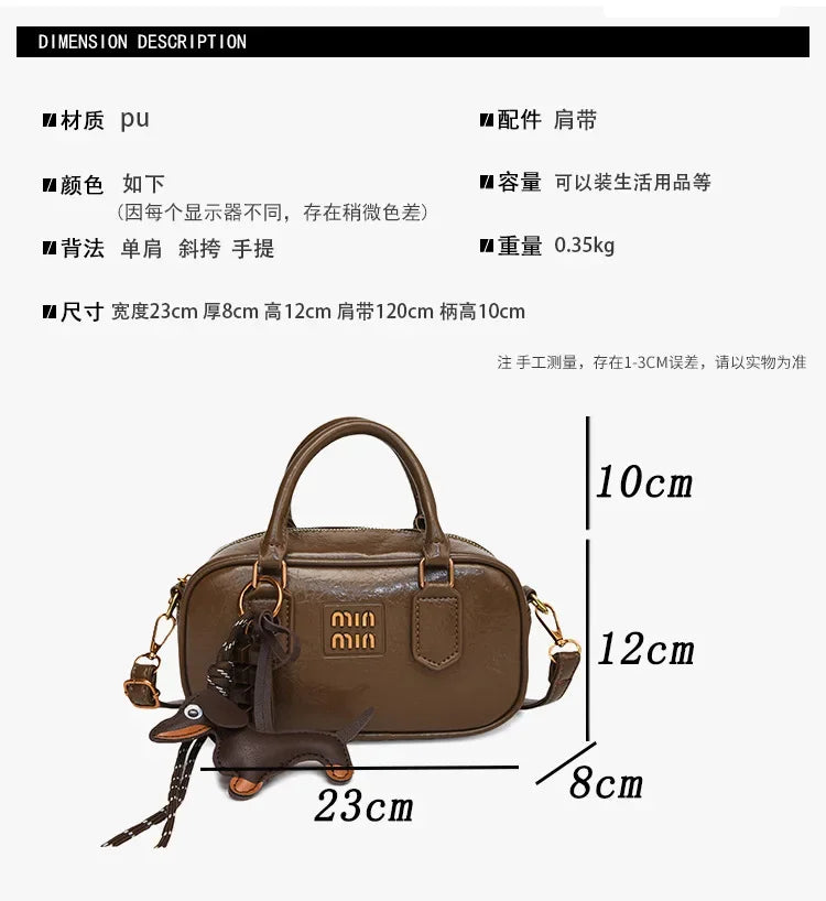 2025Designer Women's Handbag Minimalist Style Shoulder Crossbody Bag Luxury Versatile Bag for Office Party Travel Elegant Ladies