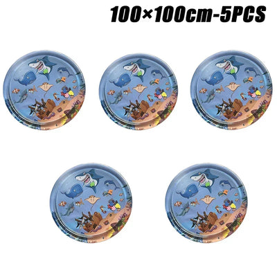 Summer Toys Baby Water Mat PVC Inflatable Cushion Infant Toddler Water Play Mat for Children Early Education Developing Baby Toy