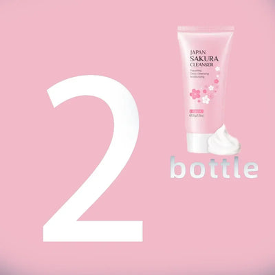 5pcs/set Sakura Skin Care Sets Face Cream Serum Toner Facial Cleanser Sunscreen Eye Cream Face Skin Care Products