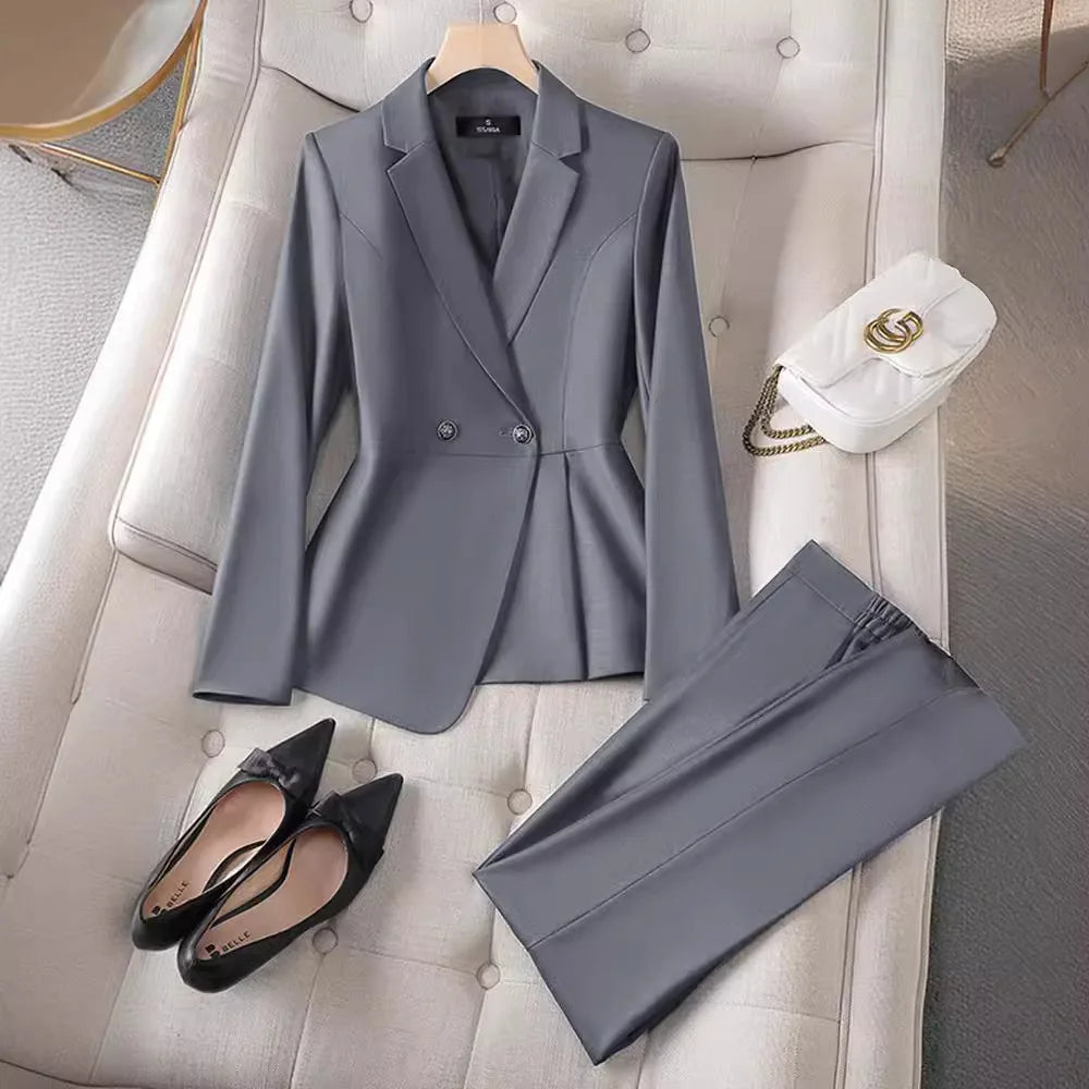 Luxury Ladies Blazer Jacket Women Temperament Design OL Sense Niche Fashion Career Formal Dress Interview Workwear Formal Suits