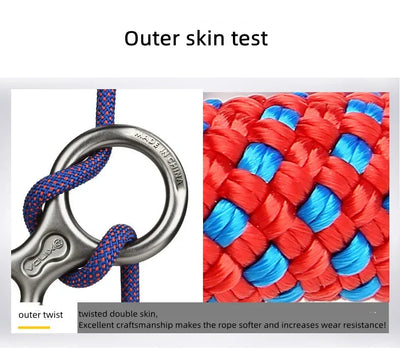 8mm Climbing Rope Outdoor Tree Rock Equipment Mountaineering Lifeline Emergency Survival Safety Gear Escape Rescue Static Rope