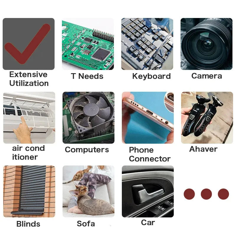 Compressed Air Duster for Keyboard Electric Air Blower Computer Cleaning Cordless Air Dust Cleaner for PC Crumbs Car