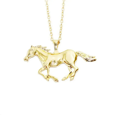 Statement Animals Accessories Silver/Gold Necklace Pony Necklace Pendant Horse Necklace