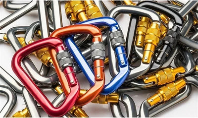 Carabiner Rock Climbing Mountain Landing 30kN High Altitude Operation Equipment Outdoor Aluminum Alloy Safety Buckle Hook