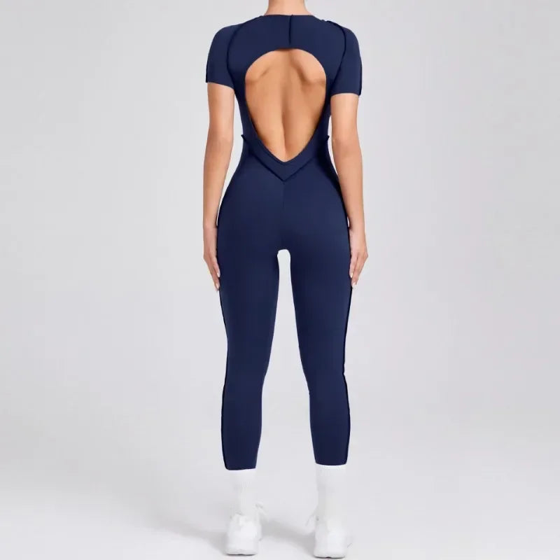 Seamless Yoga Jumpsuits Sports Fitness Hip-lifting