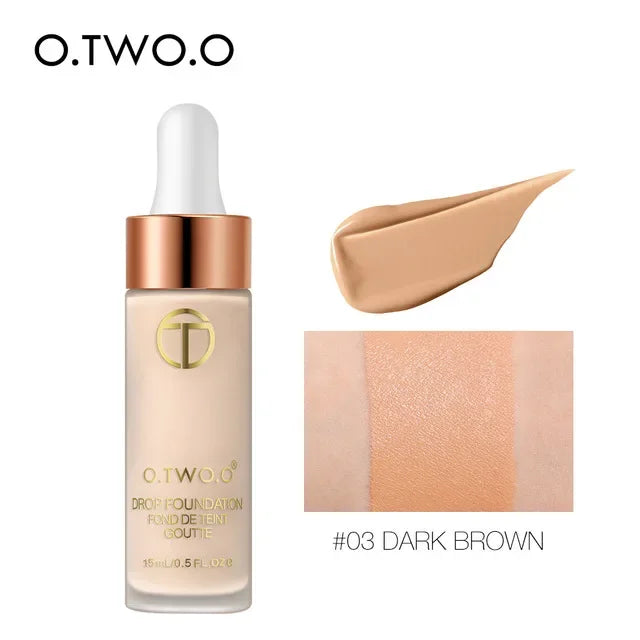 O.TWO.O Lightweight Liquid Foundation Moist Oil Free BB Cream Smooth Long Lasting Waterproof Cosmetics