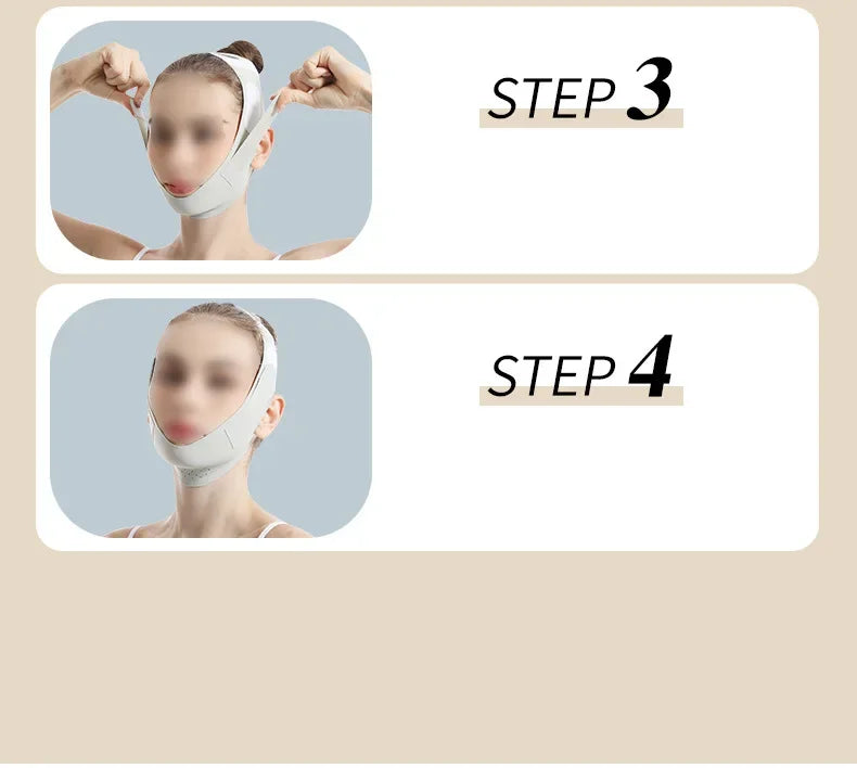 Portable Adjustable Face Tightening Bandage Face Lifting Belt Breathable V Shaped Slimming Bandage Resuable Facial Lifting Strap