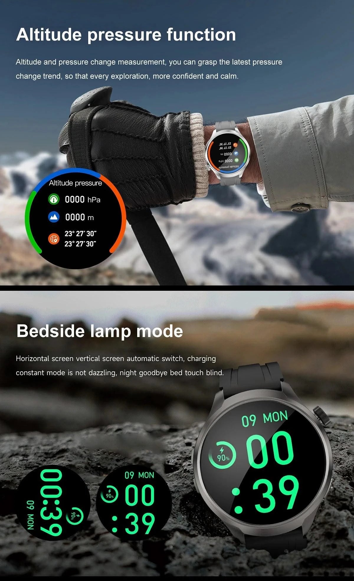 2025 New For HUAWEI High-end Sports Smart Bracelet Men GPS NFC 1.85 AMOLED Screen Compass Waterproof Bluetooth Call Smartwatches