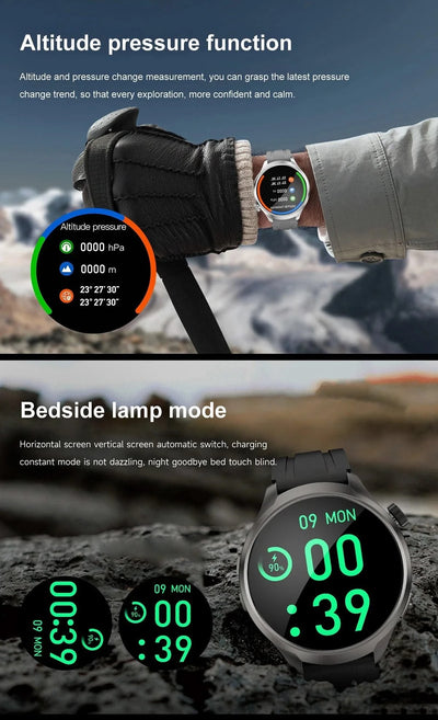 2025 New For HUAWEI High-end Sports Smart Bracelet Men GPS NFC 1.85 AMOLED Screen Compass Waterproof Bluetooth Call Smartwatches