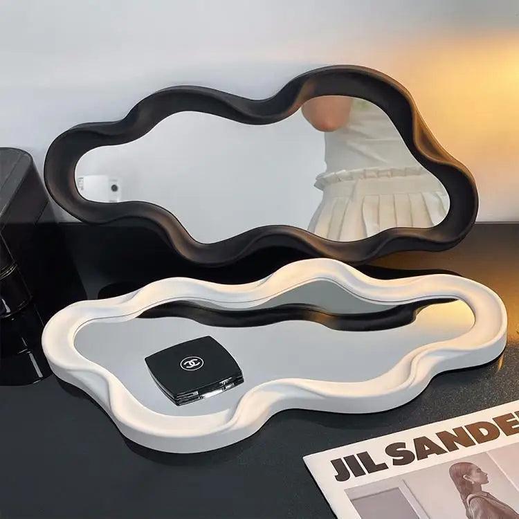 Irregular decorative mirrors full body wall mirror for home room cloud shape makeup decor wall-mounted