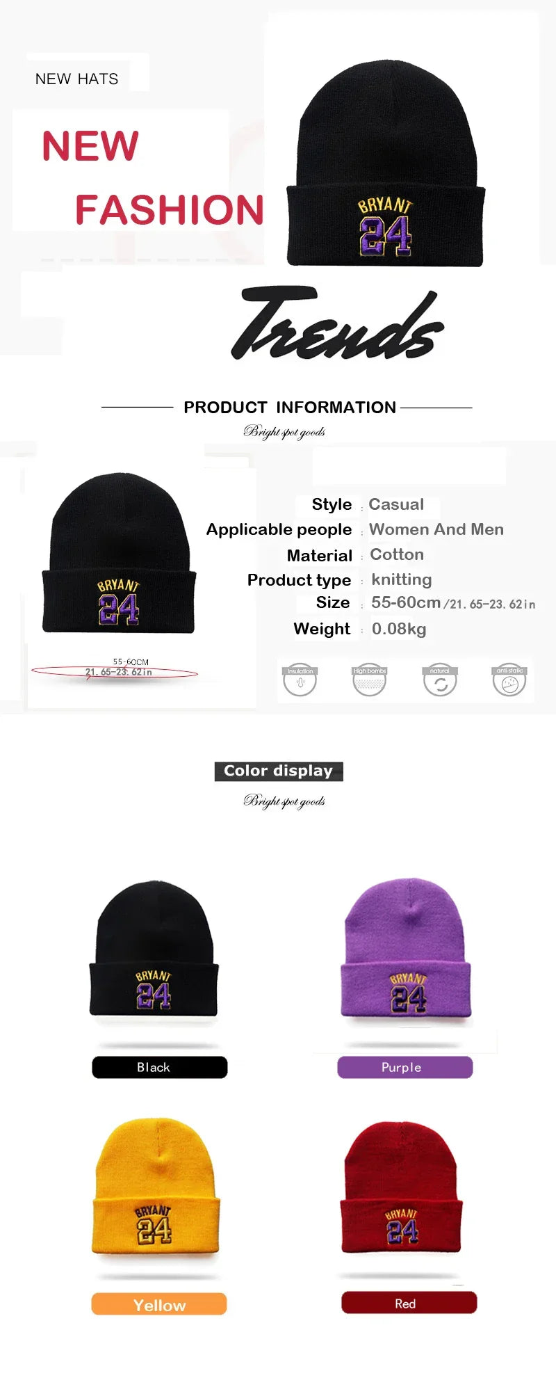 Beanies Hat Unisex Hat Keep warm Skull pattern Set head cap Winter hat Casual Beanies Hip-hop Knitted Winter Hat Ski Beanie Hat