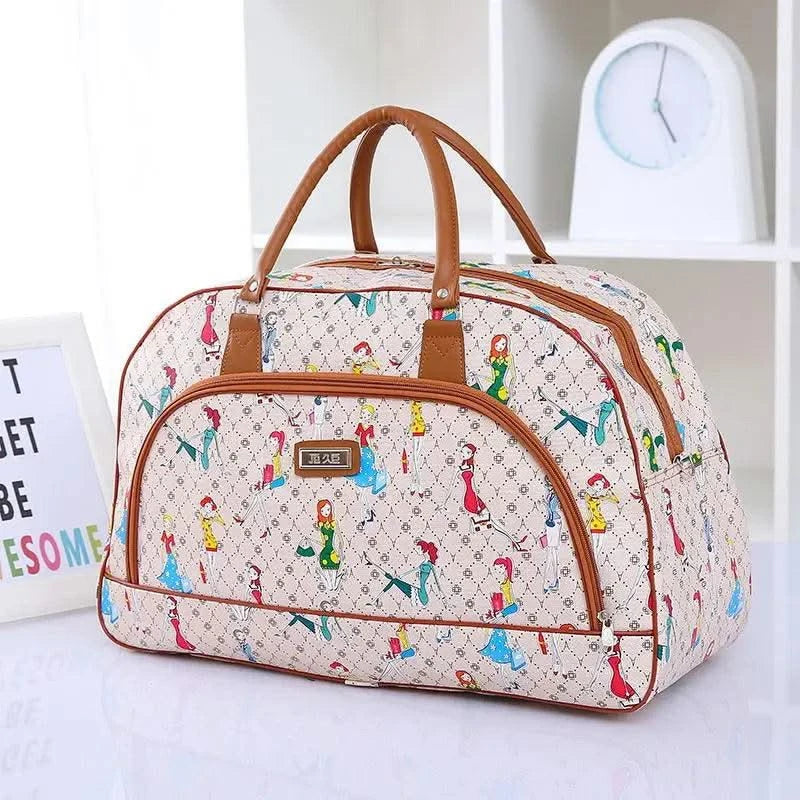 Fashion Cartoon Print Travel Bags for Women