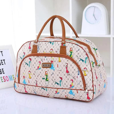 Fashion Cartoon Print Travel Bags for Women