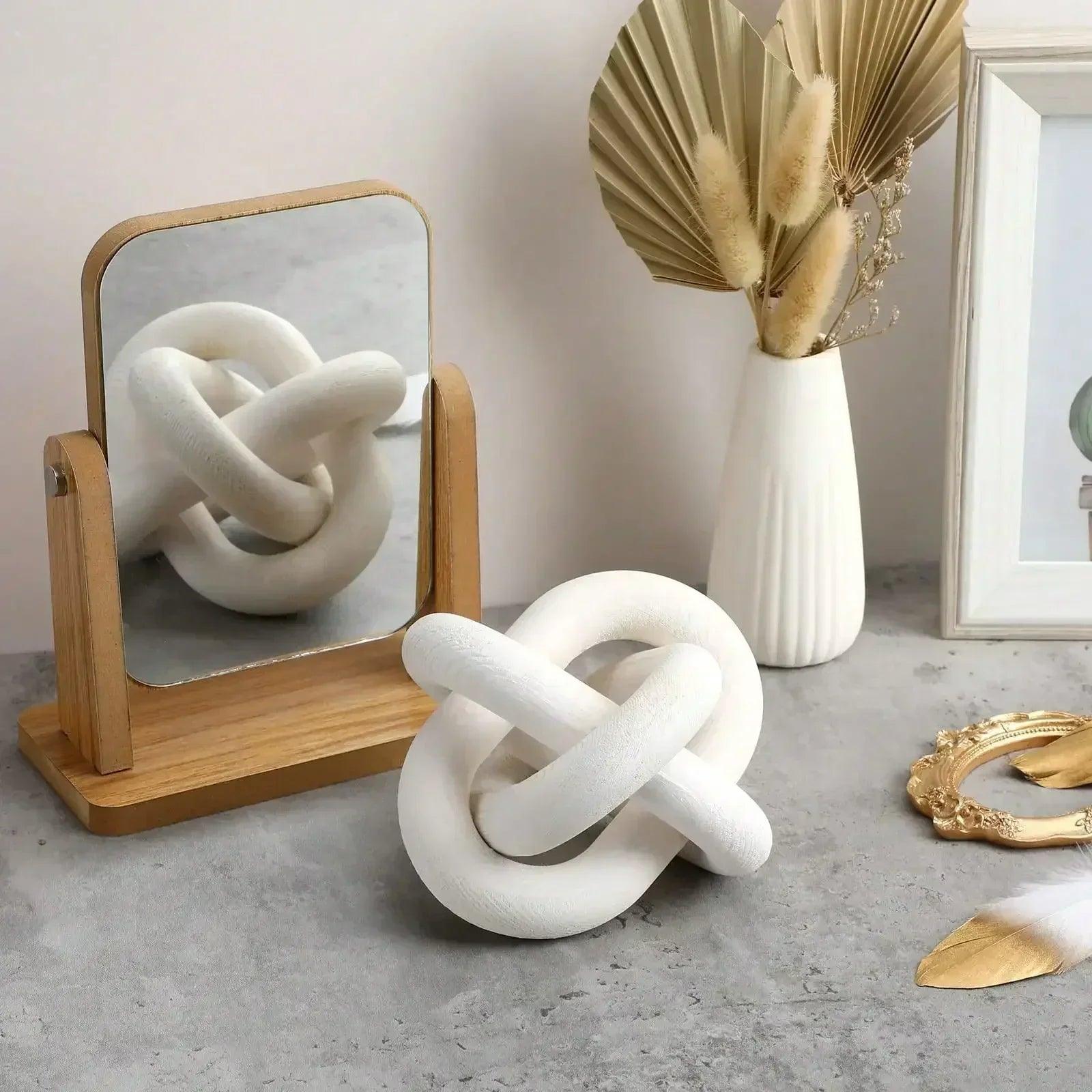 Hand carved coffee table decoration boho chain link decor modern shelf rustic objects for home living room bedroom