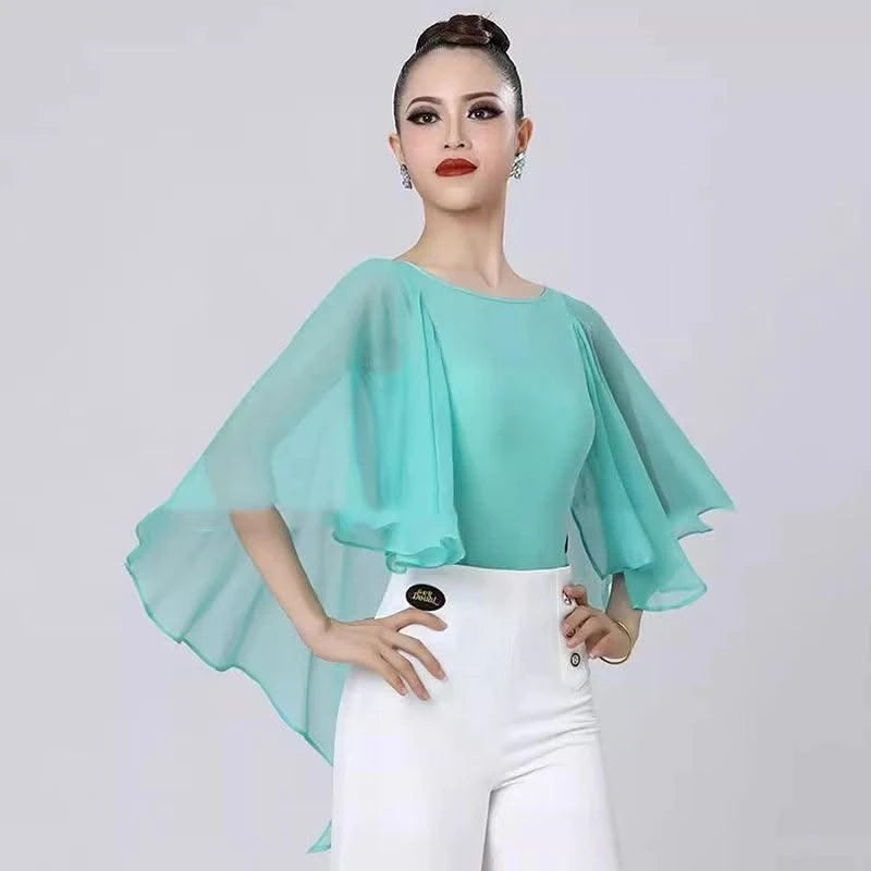 Pink Latin Dance Tops For Women