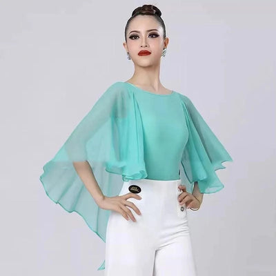 Pink Latin Dance Tops For Women