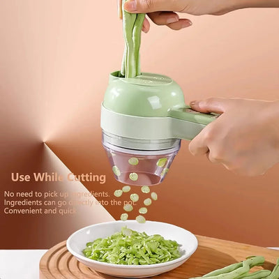 Portable Multifuction Electric Vegetable Chopper  Rechargeable Handheld Cordless Food Processor for Meat Garlic Pepper Onion