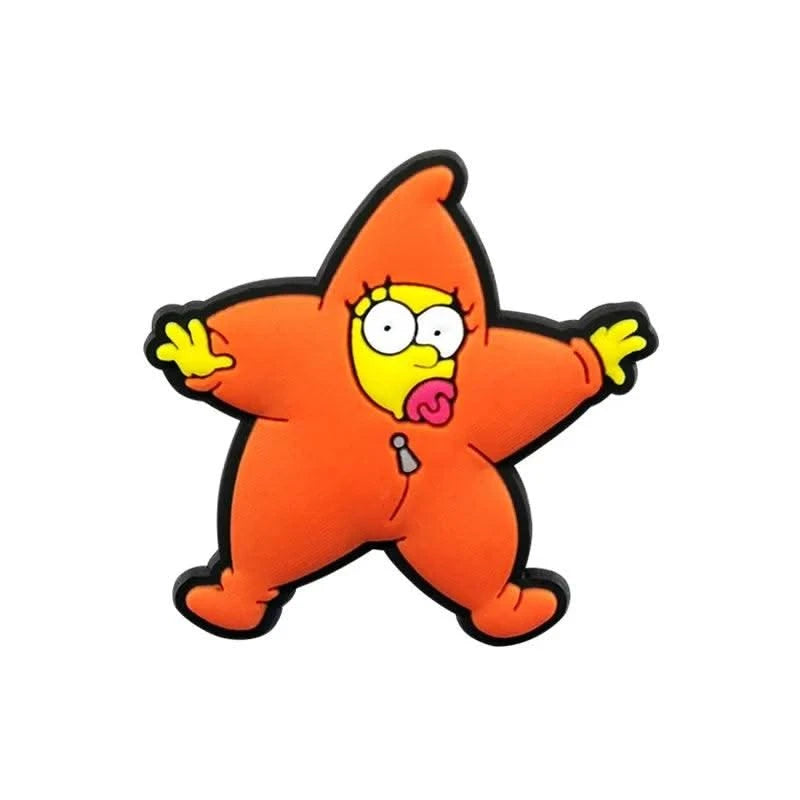 Single Sale 1pcs Cartoon Funny Shoe Charms PVC Accessories DIY Shoe Decoration For Clog Sandal Kids X-mas Gifts