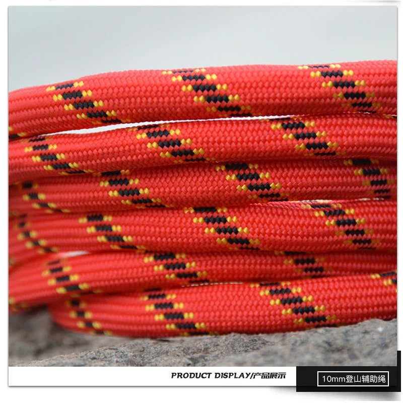 10m20m Outdoor Rescue Rope Mountaineering Safety Rope Mountaineering Safety Escape Auxiliary Rope Wild Hiking Survival Equipment