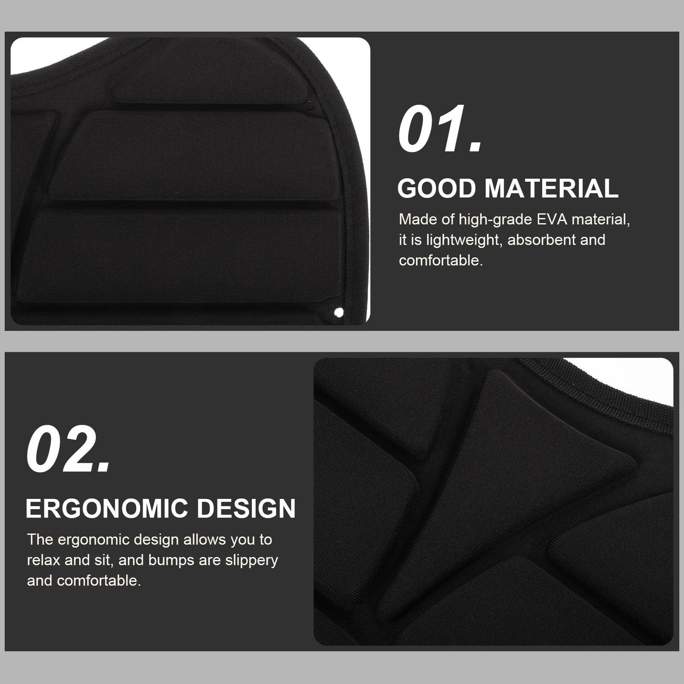 Boat Seat Cushions AntiSlip Kayak Seat Cushion comfortable Canoe Boat Sit Pad Simple WaterProof Sit pad multiuse Kayak Accessory