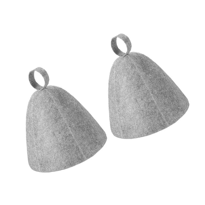 1/2pcs Wool Felt Sauna Hat Head Protective Hats for Men Women Bath House Winter Drop Shipping