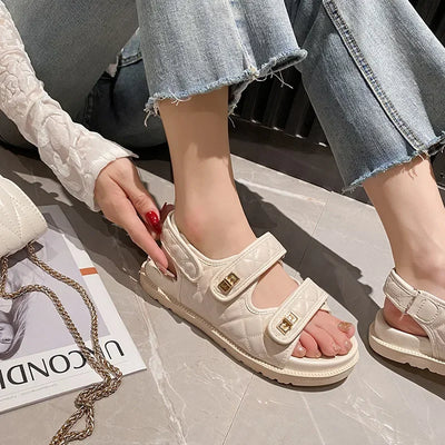 High Quality Platform Sandals Women Wide Strap Platform Open Toe Sandals for Women Female Flat Sandal Summer Ladies Shoes