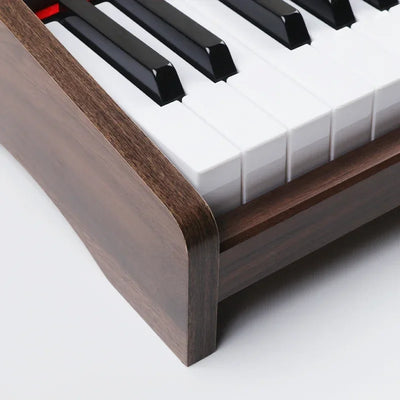 37 Keys Digital Piano for Kids and Adults 2.2CM Piano Key with Mic and Earphones Jacks Music Educational Instrument Wood Piano